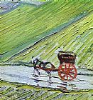 Vincent van Gogh A Road in Auvers after the Rain detail painting